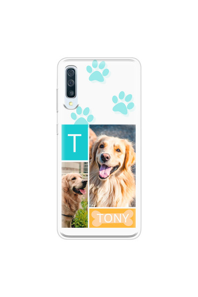 SAMSUNG - Galaxy A50 - Soft Clear Case - Dog Collage
