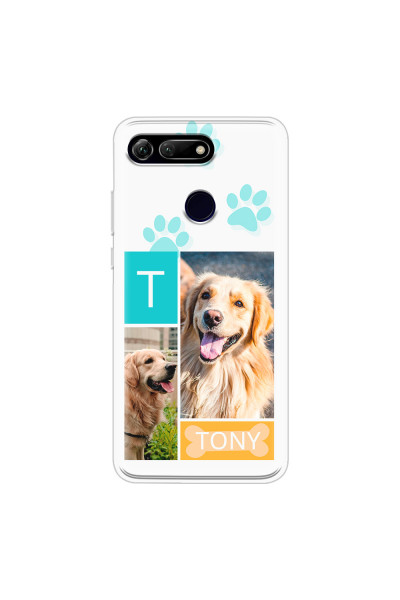 HONOR - Honor View 20 - Soft Clear Case - Dog Collage