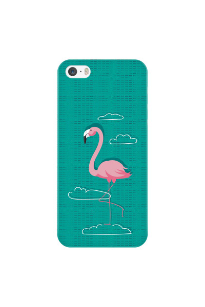 APPLE - iPhone 5S/SE - 3D Snap Case - Cartoon Flamingo