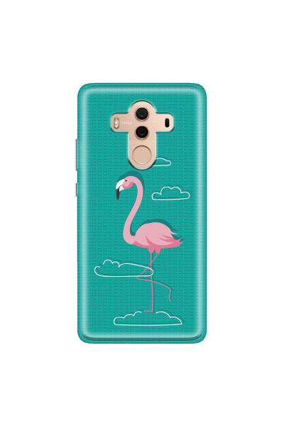 HUAWEI - Mate 10 Pro - Soft Clear Case - Cartoon Flamingo