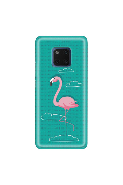 HUAWEI - Mate 20 Pro - Soft Clear Case - Cartoon Flamingo