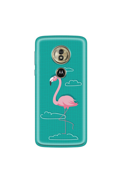 MOTOROLA by LENOVO - Moto G6 Play - Soft Clear Case - Cartoon Flamingo
