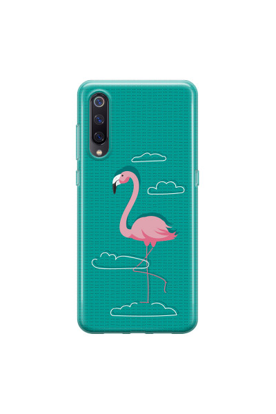 XIAOMI - Xiaomi Mi 9 - Soft Clear Case - Cartoon Flamingo