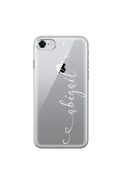 APPLE - iPhone 8 - Soft Clear Case - Hearts Handwritten