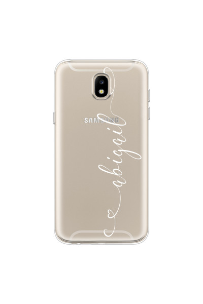 SAMSUNG - Galaxy J3 2017 - Soft Clear Case - Hearts Handwritten