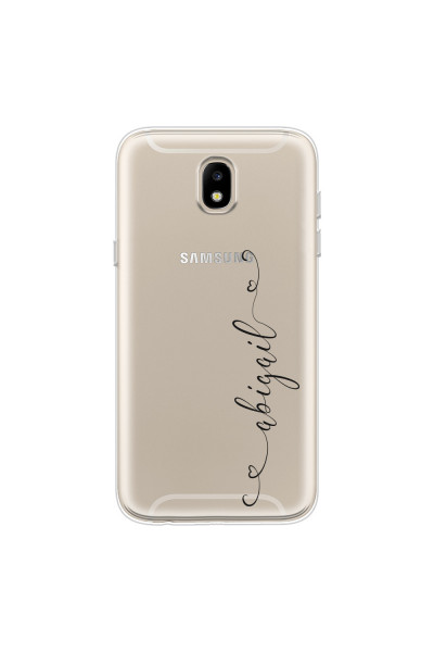 SAMSUNG - Galaxy J5 2017 - Soft Clear Case - Little Dark Hearts Handwritten