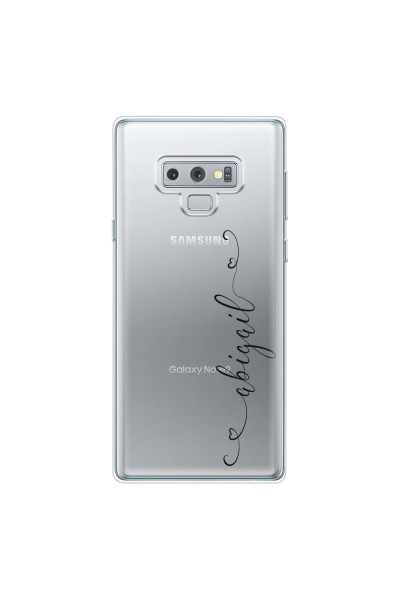 SAMSUNG - Galaxy Note 9 - Soft Clear Case - Little Dark Hearts Handwritten