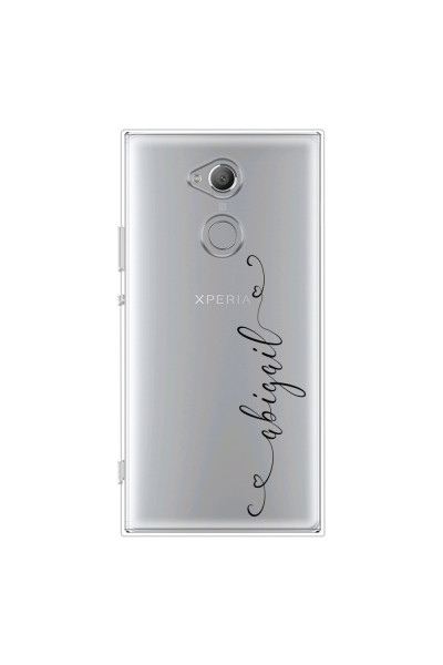 SONY - Sony XA2 Ultra - Soft Clear Case - Little Dark Hearts Handwritten