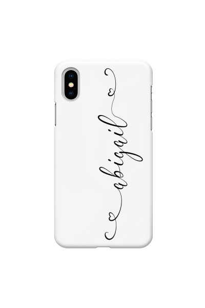 APPLE - iPhone XS - 3D Snap Case - Dark Hearts Handwritten