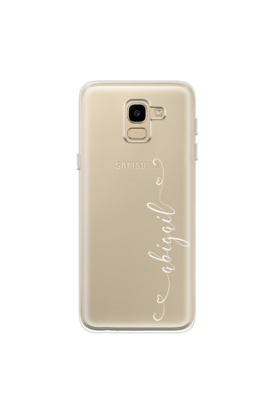 SAMSUNG - Galaxy J6 2018 - Soft Clear Case - Little Hearts Handwritten