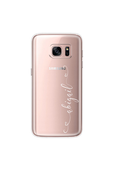 SAMSUNG - Galaxy S7 - Soft Clear Case - Little Hearts Handwritten