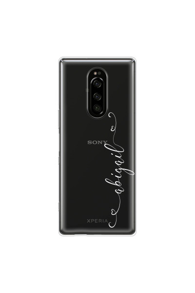 SONY - Sony 1 - Soft Clear Case - Little Hearts Handwritten