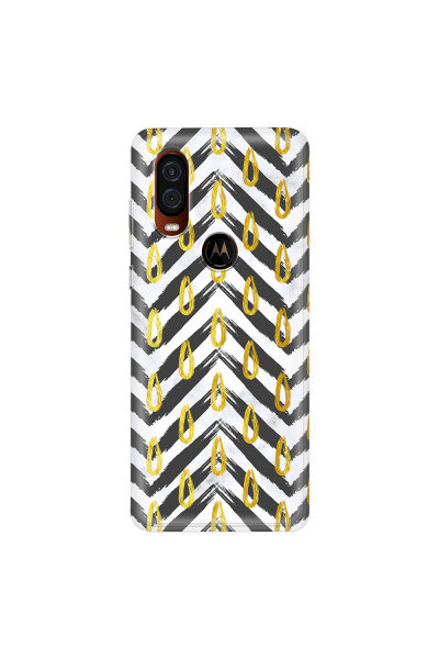 MOTOROLA by LENOVO - Moto One Vision - Soft Clear Case - Exotic Waves