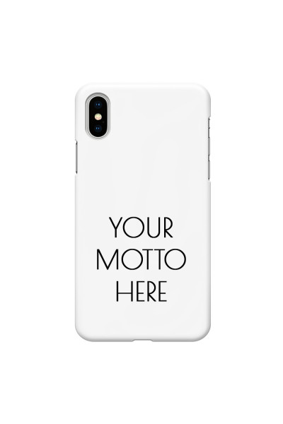 APPLE - iPhone XS - 3D Snap Case - Your Motto Here II.