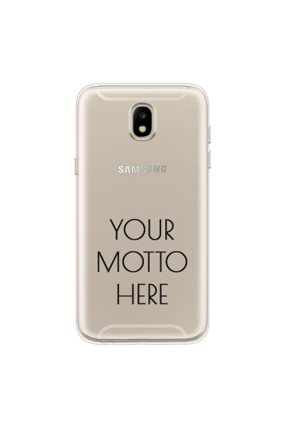 SAMSUNG - Galaxy J3 2017 - Soft Clear Case - Your Motto Here II.