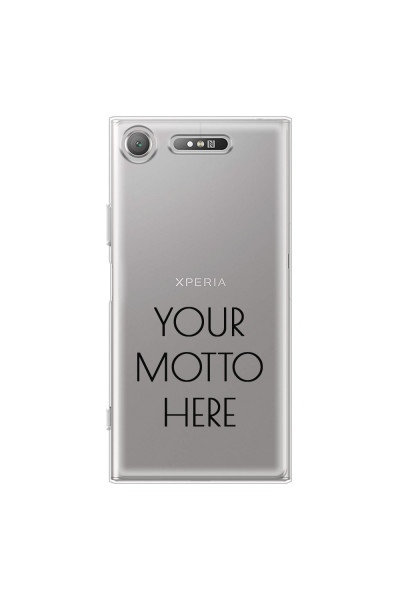 SONY - Sony XZ1 - Soft Clear Case - Your Motto Here II.