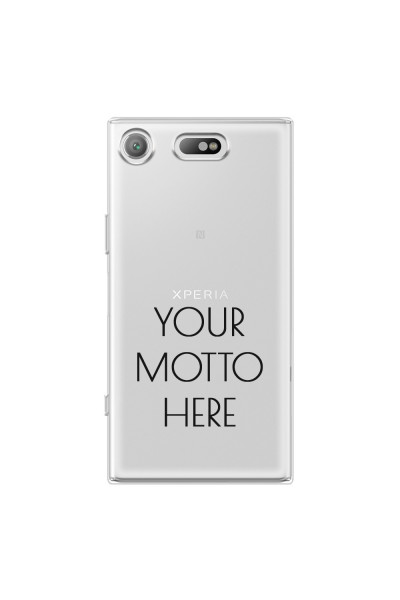 SONY - Sony XZ1 Compact - Soft Clear Case - Your Motto Here II.