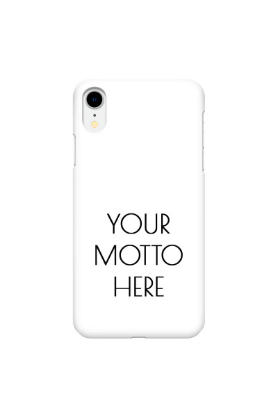 APPLE - iPhone XR - 3D Snap Case - Your Motto Here II.