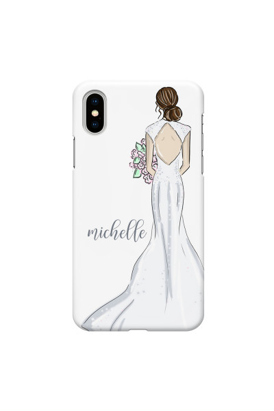 APPLE - iPhone XS Max - 3D Snap Case - Bride To Be Brunette Dark