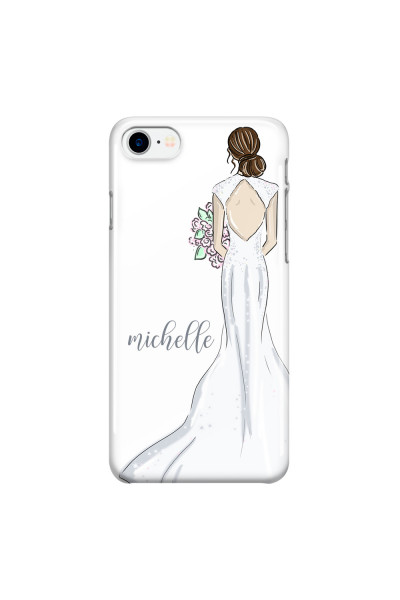 APPLE - iPhone 7 - 3D Snap Case - Bride To Be Brunette Dark