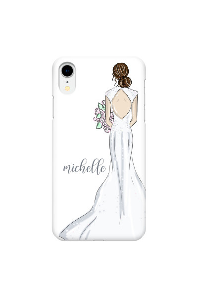 APPLE - iPhone XR - 3D Snap Case - Bride To Be Brunette Dark