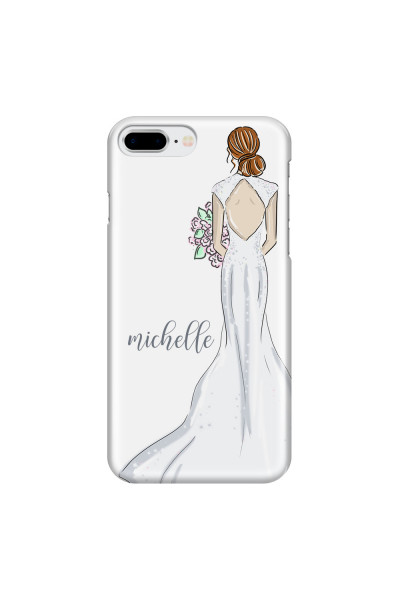 APPLE - iPhone 8 Plus - 3D Snap Case - Bride To Be Redhead Dark