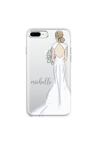 APPLE - iPhone 7 Plus - Soft Clear Case - Bride To Be Blonde Dark