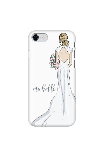 APPLE - iPhone 8 - 3D Snap Case - Bride To Be Blonde Dark