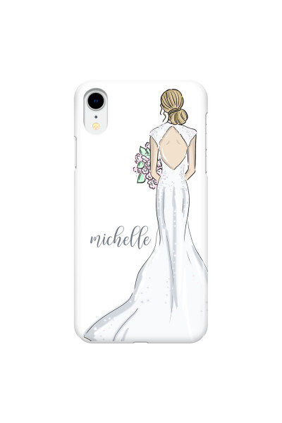 APPLE - iPhone XR - 3D Snap Case - Bride To Be Blonde Dark