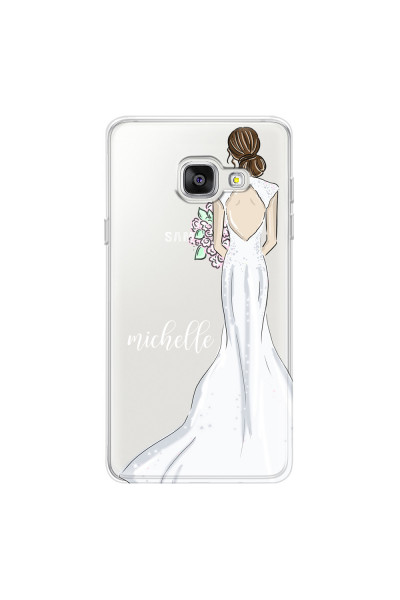 SAMSUNG - Galaxy A3 2017 - Soft Clear Case - Bride To Be Brunette