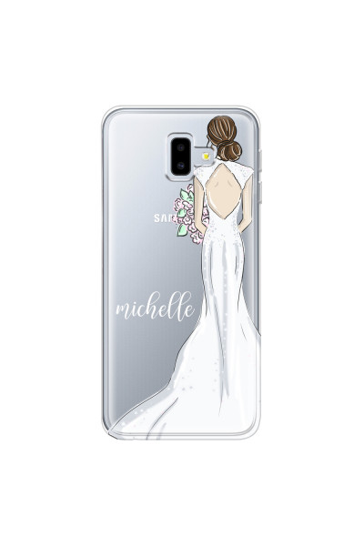 SAMSUNG - Galaxy J6 Plus 2018 - Soft Clear Case - Bride To Be Brunette