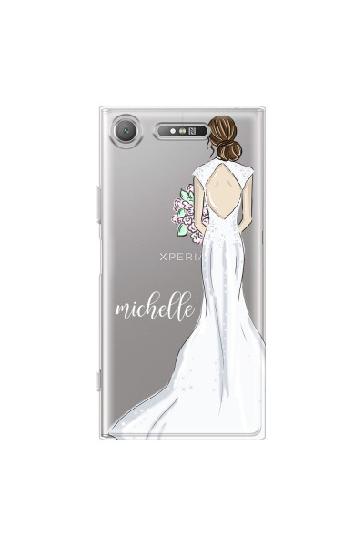 SONY - Sony XZ1 - Soft Clear Case - Bride To Be Brunette