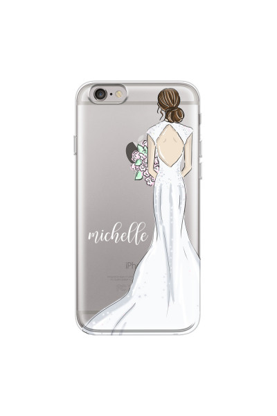 APPLE - iPhone 6S - Soft Clear Case - Bride To Be Brunette