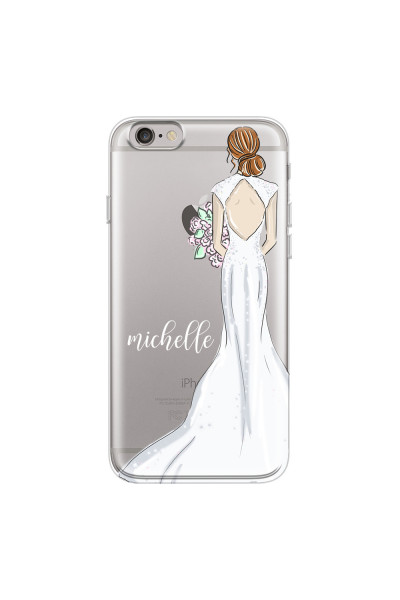 APPLE - iPhone 6S - Soft Clear Case - Bride To Be Redhead