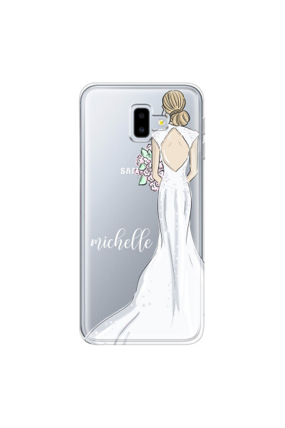 SAMSUNG - Galaxy J6 Plus 2018 - Soft Clear Case - Bride To Be Blonde