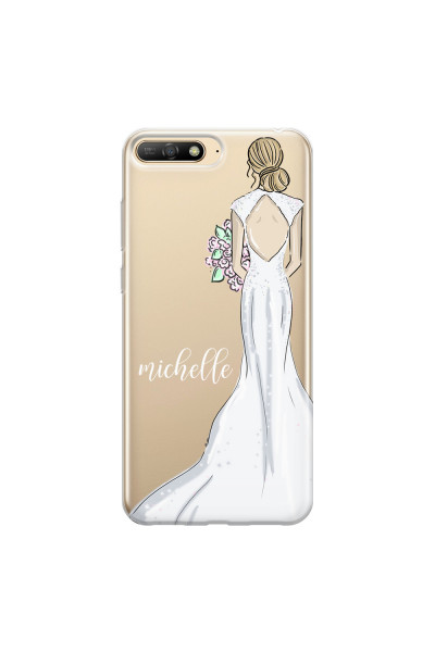 HUAWEI - Y6 2018 - Soft Clear Case - Bride To Be Blonde