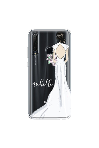 HONOR - Honor 20 lite - Soft Clear Case - Bride To Be Blackhair