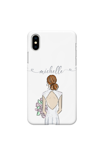APPLE - iPhone XS Max - 3D Snap Case - Bride To Be Redhead II. Dark