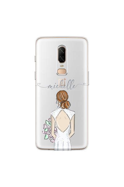 ONEPLUS - OnePlus 6 - Soft Clear Case - Bride To Be Redhead II. Dark