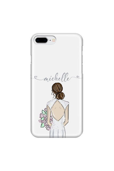 APPLE - iPhone 7 Plus - 3D Snap Case - Bride To Be Brunette II. Dark