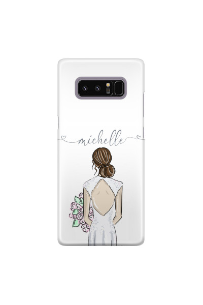 Shop by Style - Custom Photo Cases - SAMSUNG - Galaxy Note 8 - 3D Snap Case - Bride To Be Brunette II. Dark