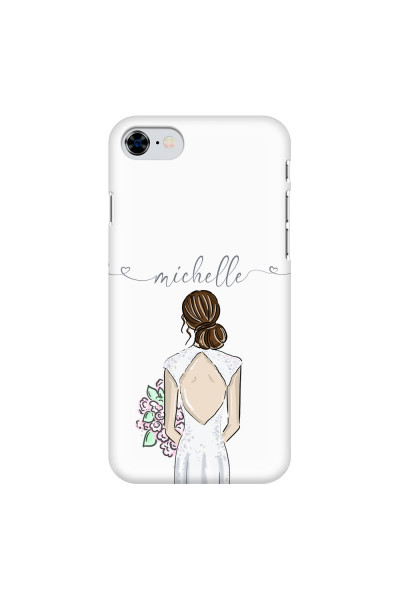 APPLE - iPhone 8 - 3D Snap Case - Bride To Be Brunette II. Dark