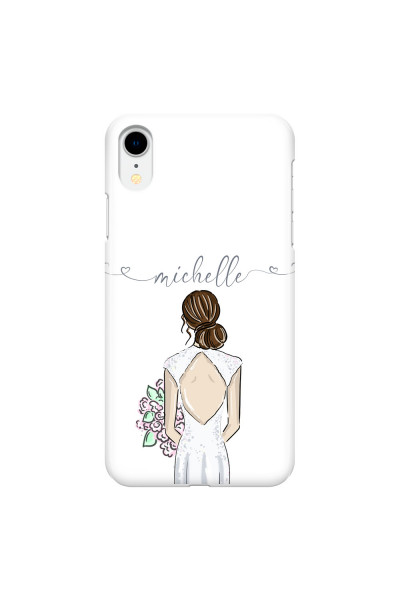 APPLE - iPhone XR - 3D Snap Case - Bride To Be Brunette II. Dark