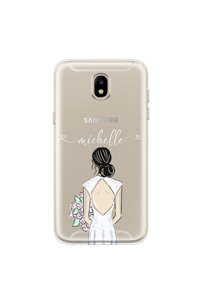 SAMSUNG - Galaxy J3 2017 - Soft Clear Case - Bride To Be Blackhair II.