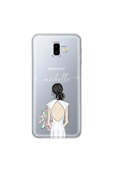 SAMSUNG - Galaxy J6 Plus 2018 - Soft Clear Case - Bride To Be Blackhair II.