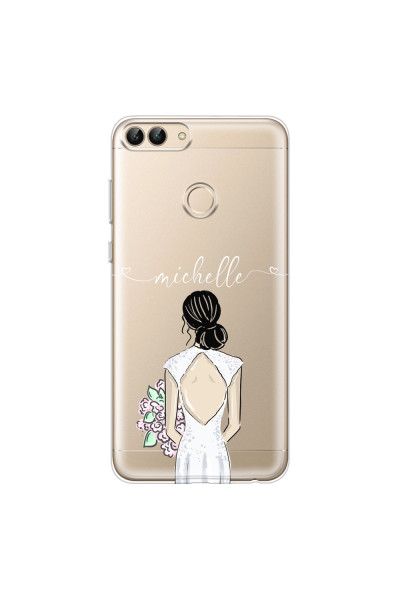 HUAWEI - P Smart 2018 - Soft Clear Case - Bride To Be Blackhair II.