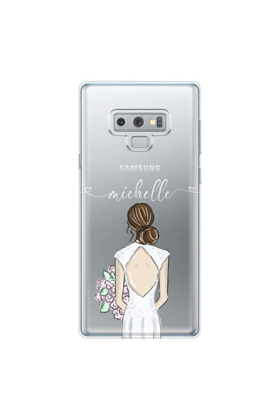 SAMSUNG - Galaxy Note 9 - Soft Clear Case - Bride To Be Brunette II.