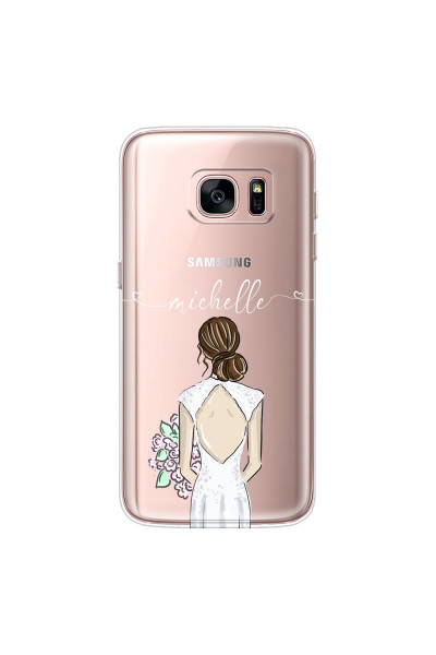 SAMSUNG - Galaxy S7 - Soft Clear Case - Bride To Be Brunette II.