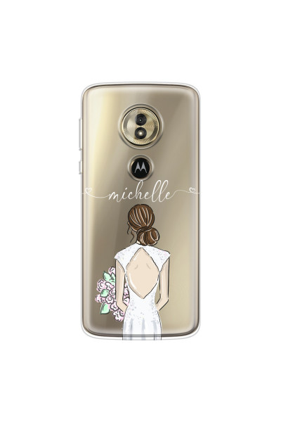MOTOROLA by LENOVO - Moto G6 Play - Soft Clear Case - Bride To Be Brunette II.