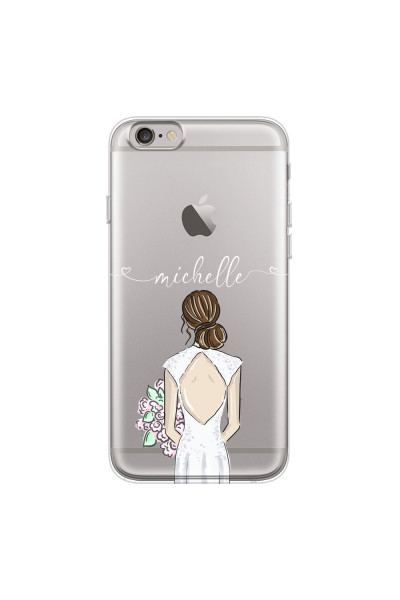 APPLE - iPhone 6S Plus - Soft Clear Case - Bride To Be Brunette II.